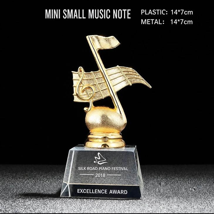 Customizable Music Competition Crystal Trophy