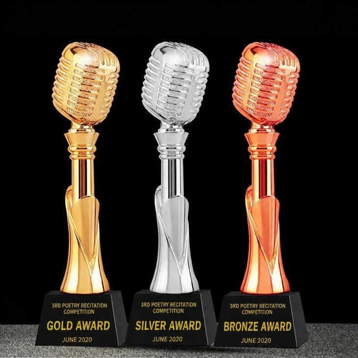 Customizable Music Competition Crystal Trophy