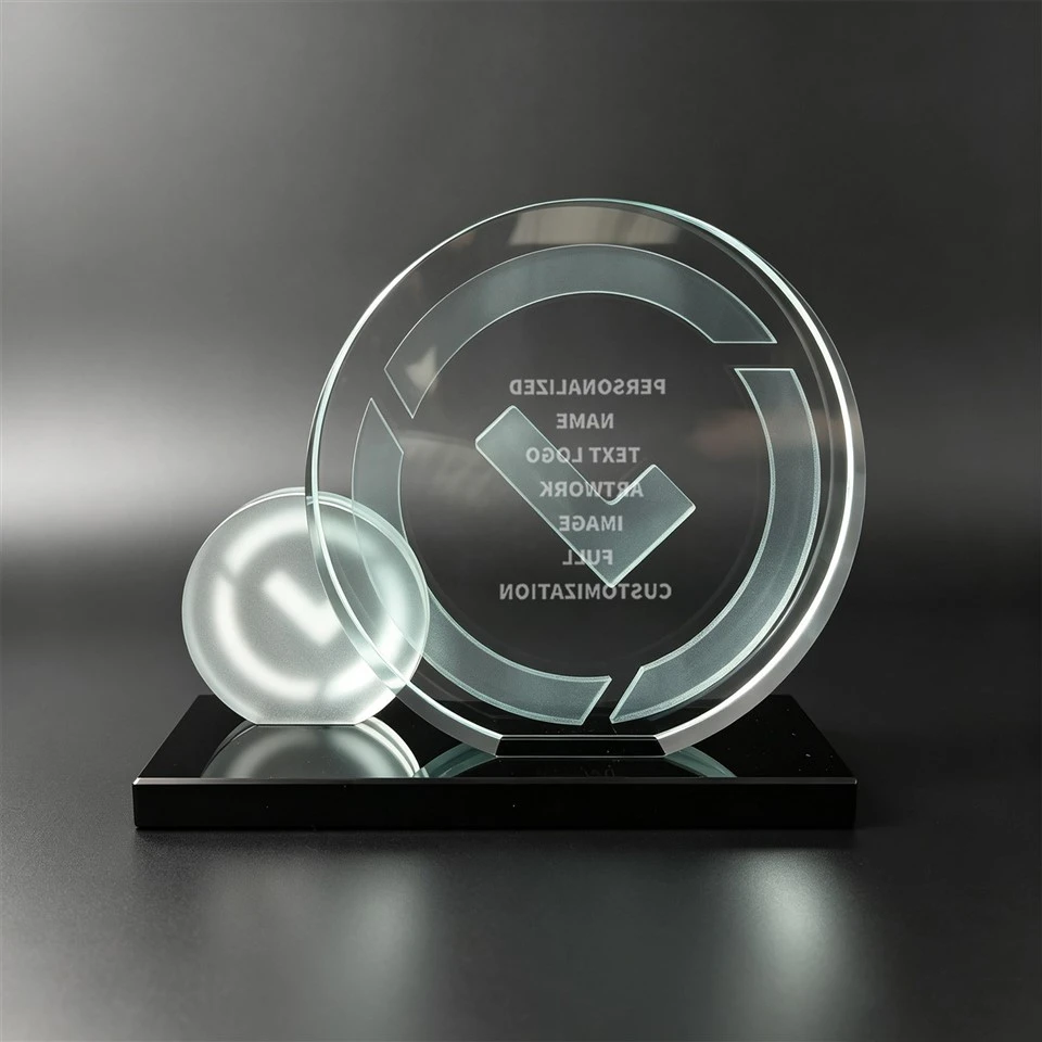Round Crystal Check Mark Award high quality